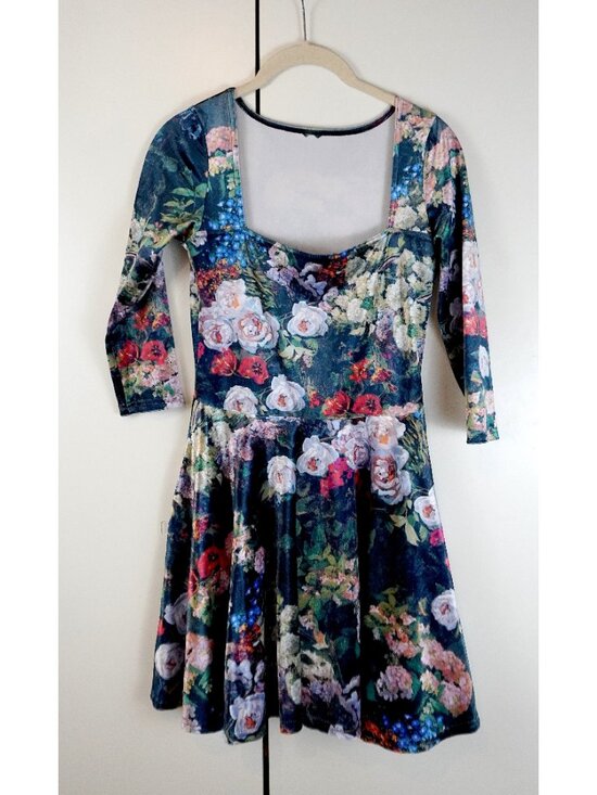 NWT Black Milk Limited Edition "Take My Monet 3/4 Sleeve Squared Up" Dress - Picture 7 of 8